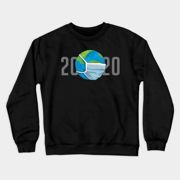 2020 In Masks Crewneck Sweatshirt by polliadesign